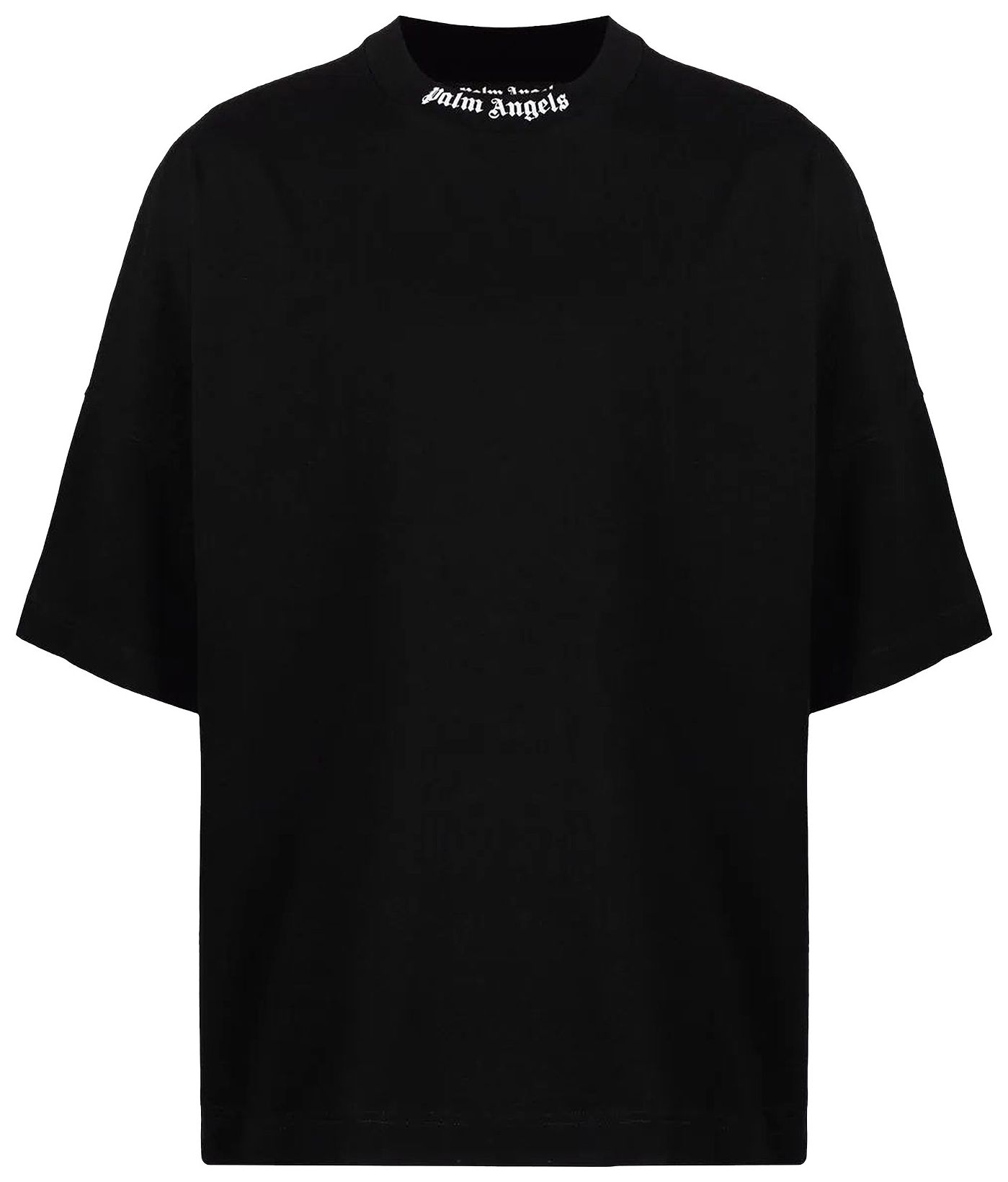 Buy Palm Angels Classic Logo Over Tee 'Black' PMAA002F21JER0021001 GOAT