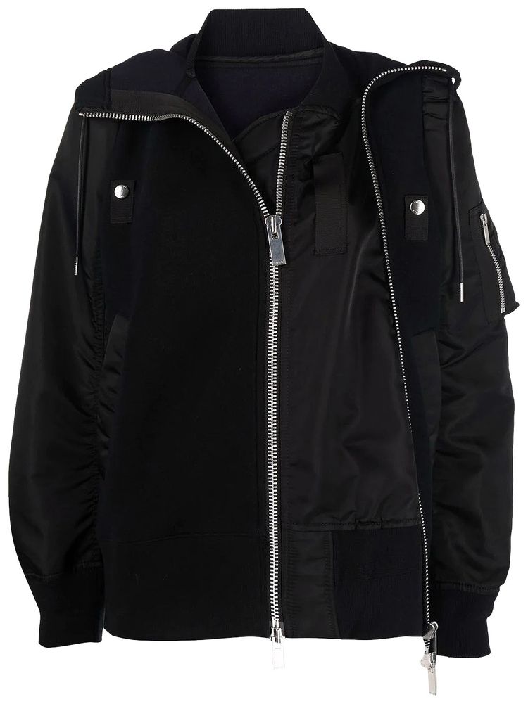 Sacai Nylon Twill Sponge Blouson Black