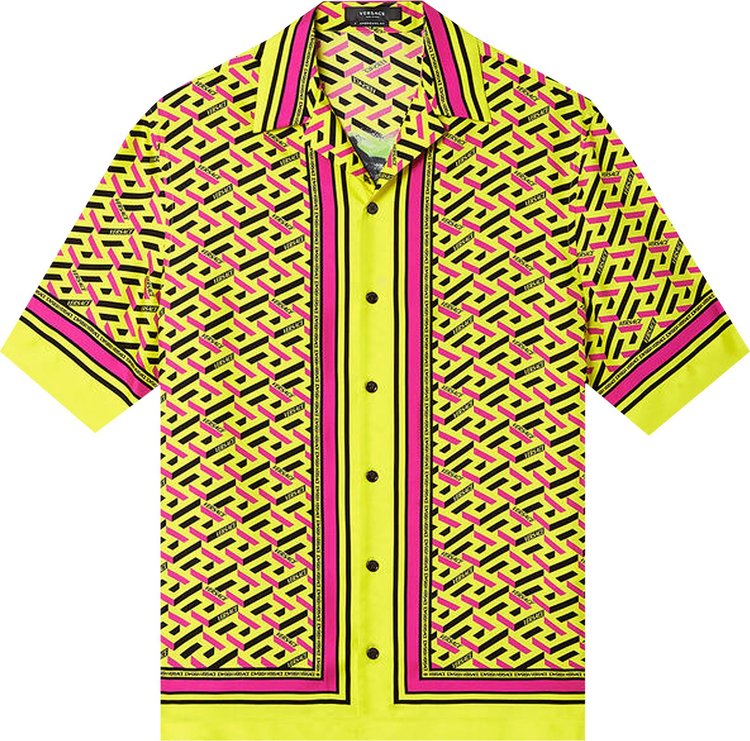 Versace Chain logo-print Silk Shirt - Farfetch