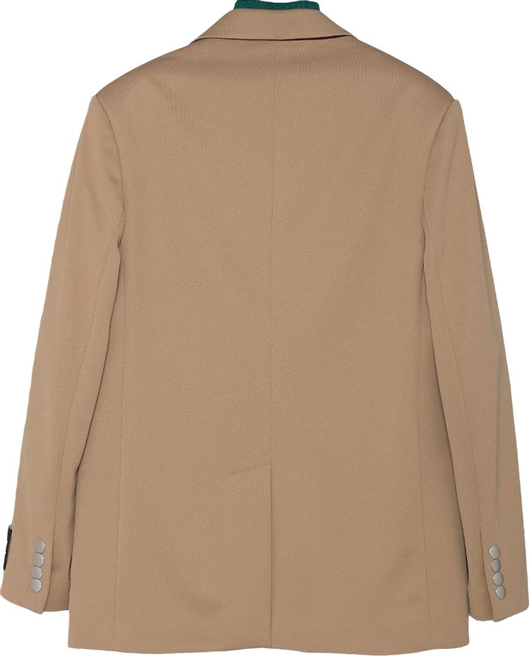 Palm Angels Double Layer Track Blazer Beige