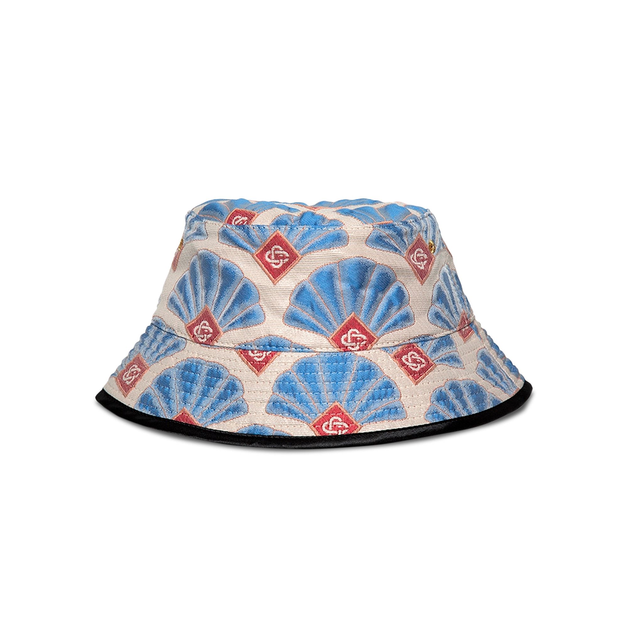 Buy Casablanca Casa Shell Jacquard Bucket Hat 'Blue' - AF21