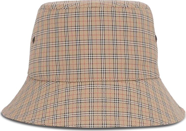 Burberry Mini Check Bucket Hat 'Archive Beige'