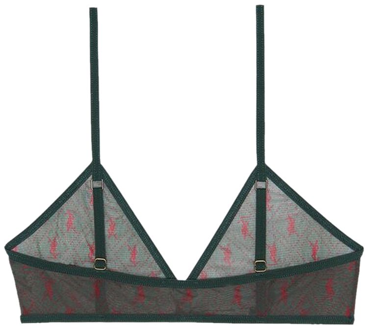 Saint Laurent Monogram Bra VertBordeaux