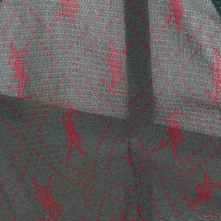 Saint Laurent Monogram Bra VertBordeaux