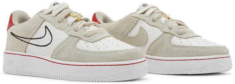 Nike Air Force 1 LV8 S50 GS Light Stone University Red