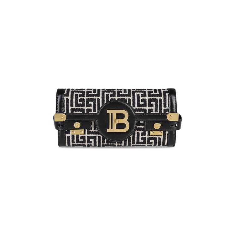 Balmain B Buzz 23 Bag Monogram Jacquard Canvas