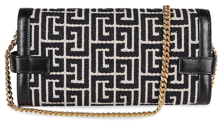 Balmain B Buzz 23 Bag Monogram Jacquard Canvas