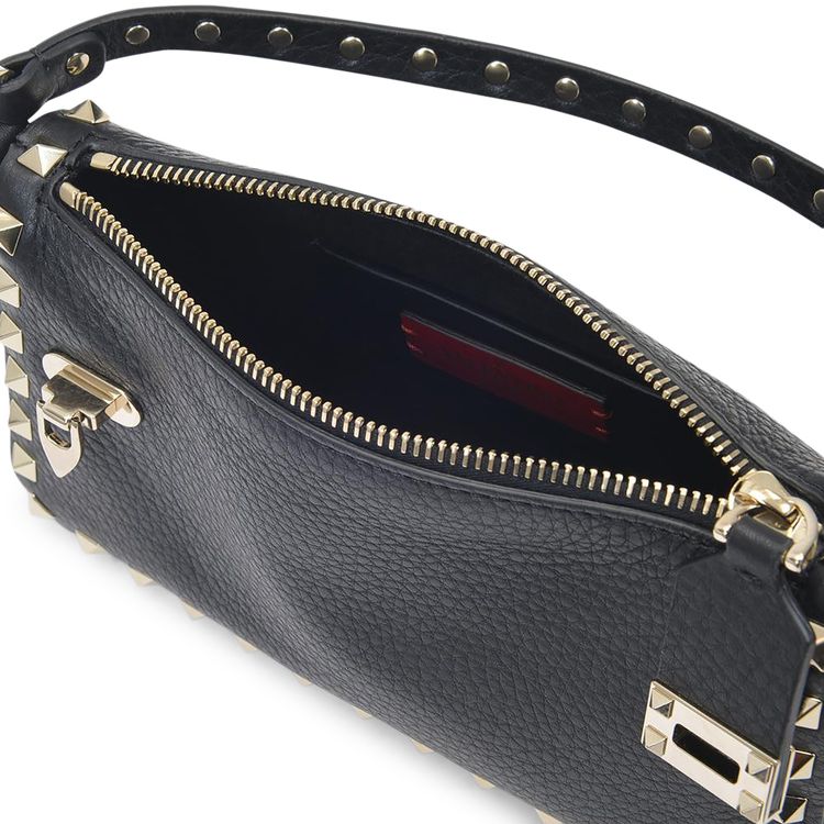 Valentino Rockstud Small Leather Shoulder Bag Black