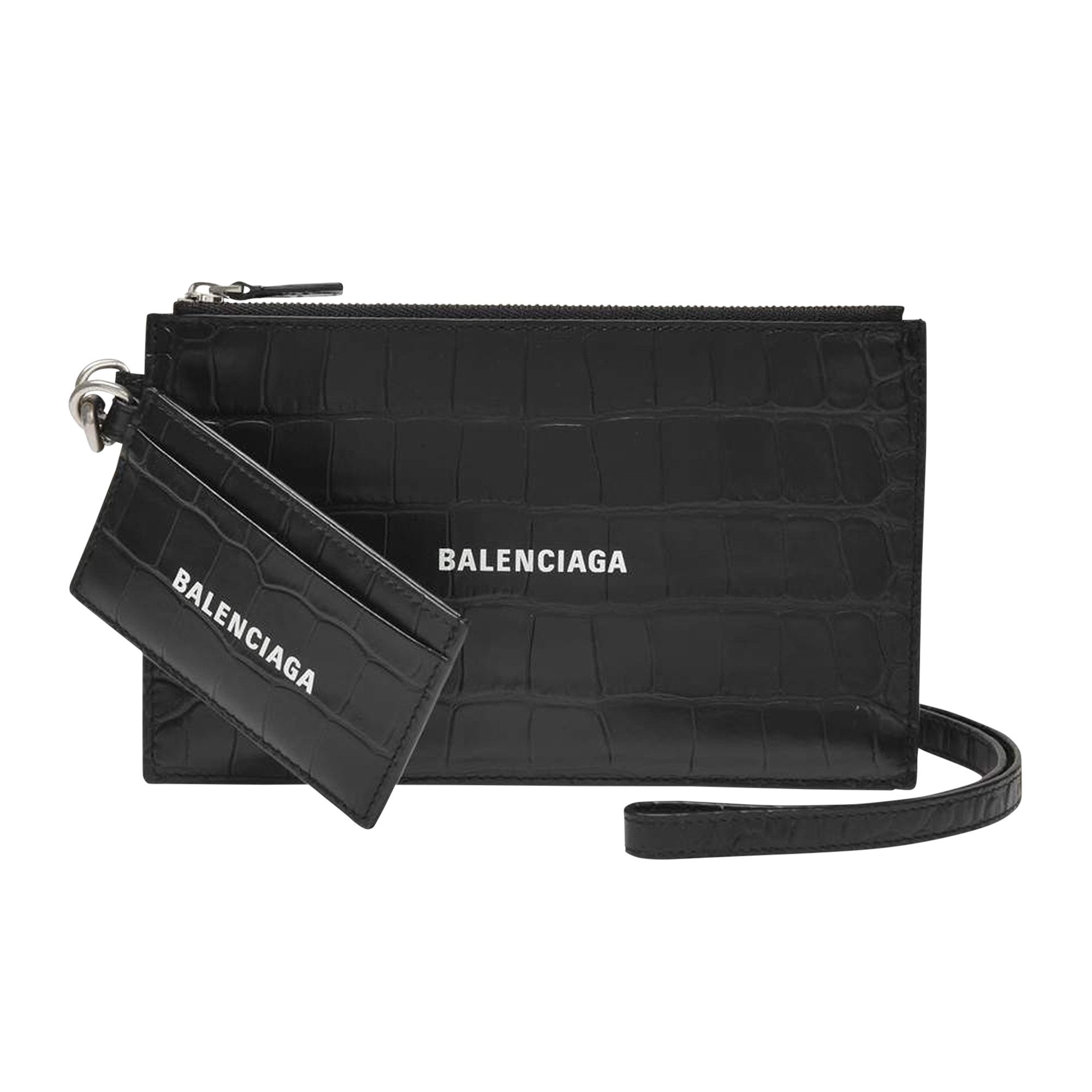 Buy Balenciaga Cash Pouch With Card Holder Black 0060 200000604CPWC BLAC GOAT