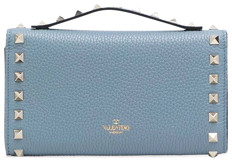 Valentino Pouch in Blue Leather Blue