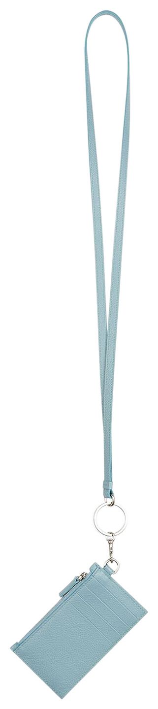 Balenciaga Cash Card Case On Keyring Blue