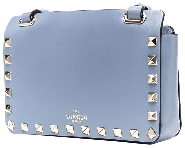 Valentino Rockstud Leather Phone Case Blue