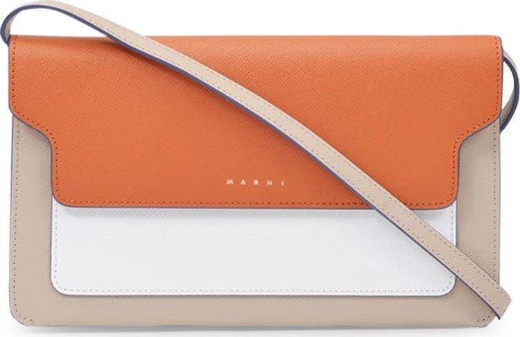 Marni 3 Comp Pouch BeigeOrange