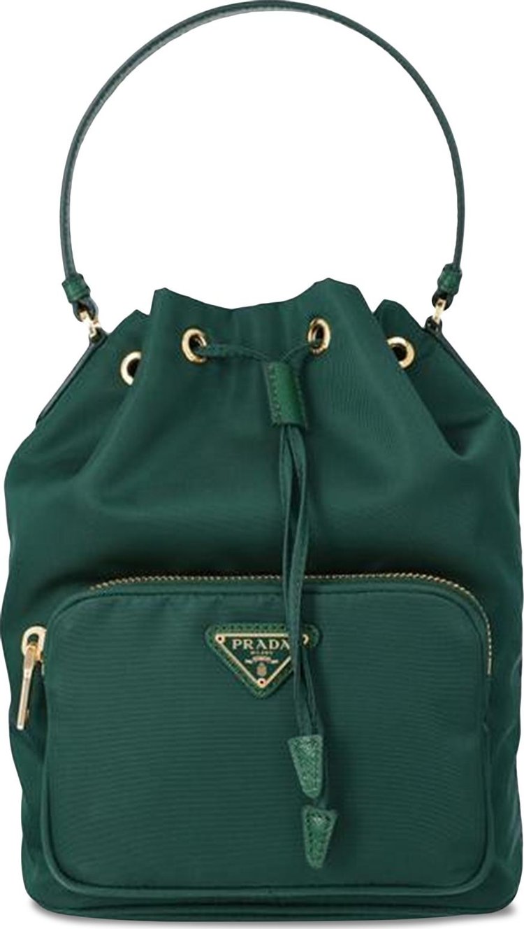 Prada Duet Nylon Shoulder Bag 'Green'