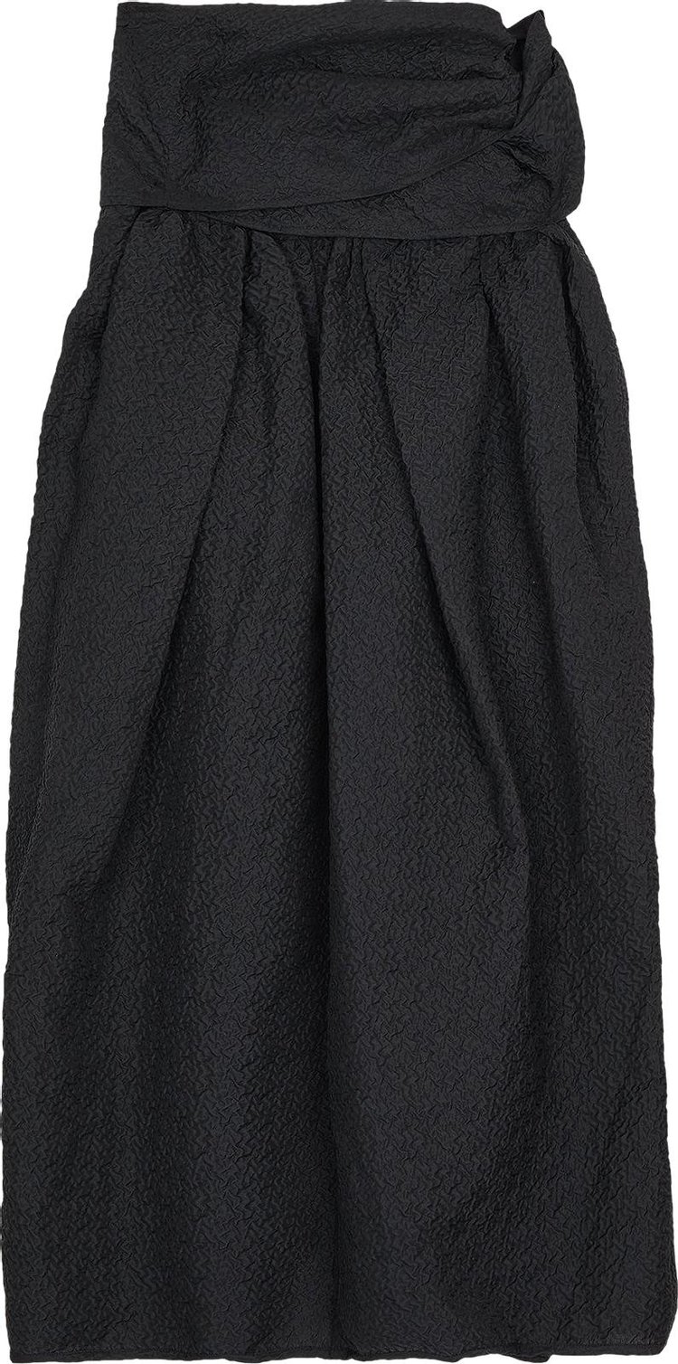 Cecilie Bahnsen Tulip Skirt With Wrap Detail Black