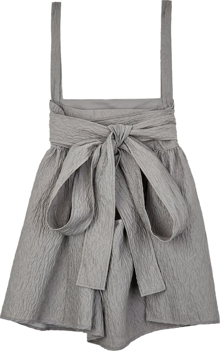 Cecilie Bahnsen Bandeau Top With Wrap Detail Dove Grey