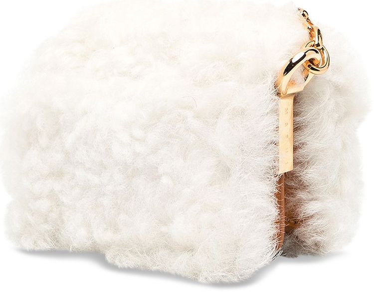 Marni Trunk Nano With Chain White