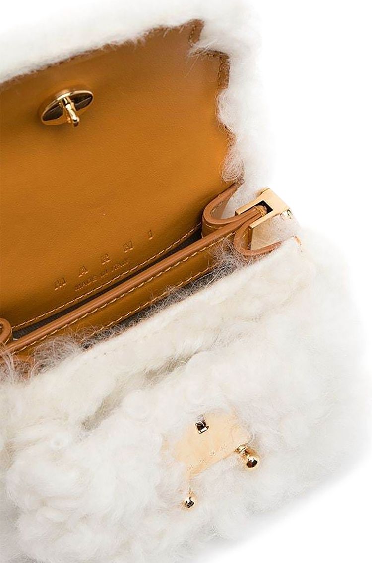 Marni Trunk Nano With Chain White