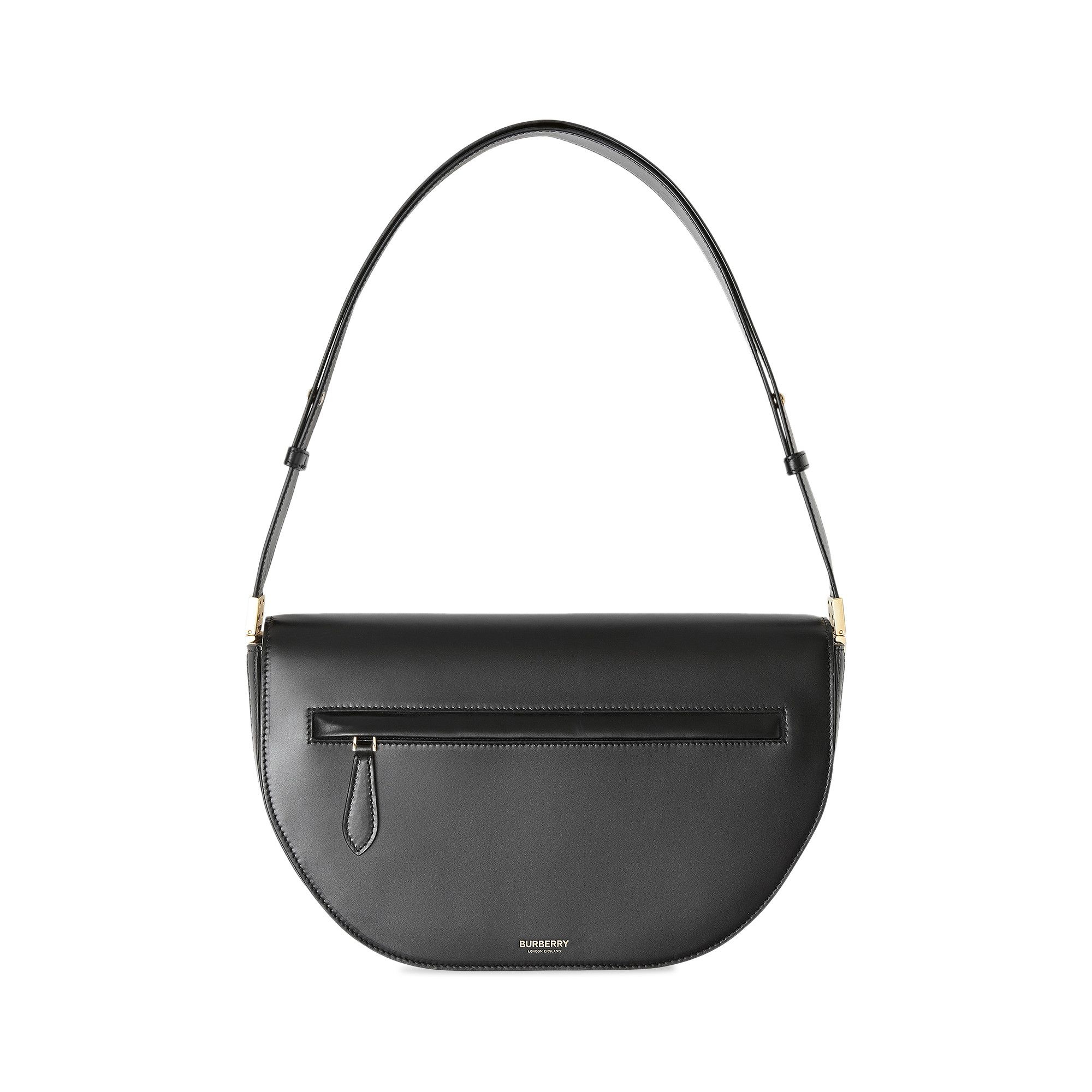 Buy Burberry Medium Leather Olympia Bag Black 80347121 GOAT
