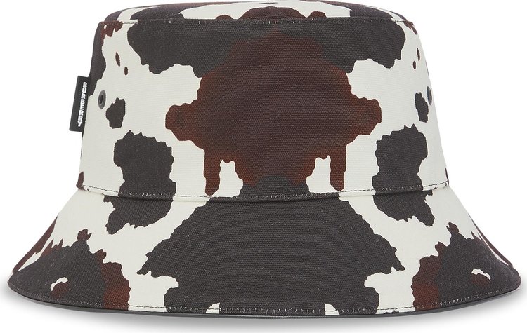 Burberry Camouflage Print Cotton Canvas Bucket Hat 'Multicolor'