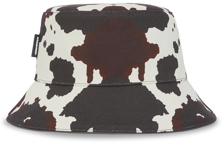 Burberry Camouflage Print Cotton Canvas Bucket Hat Multicolor
