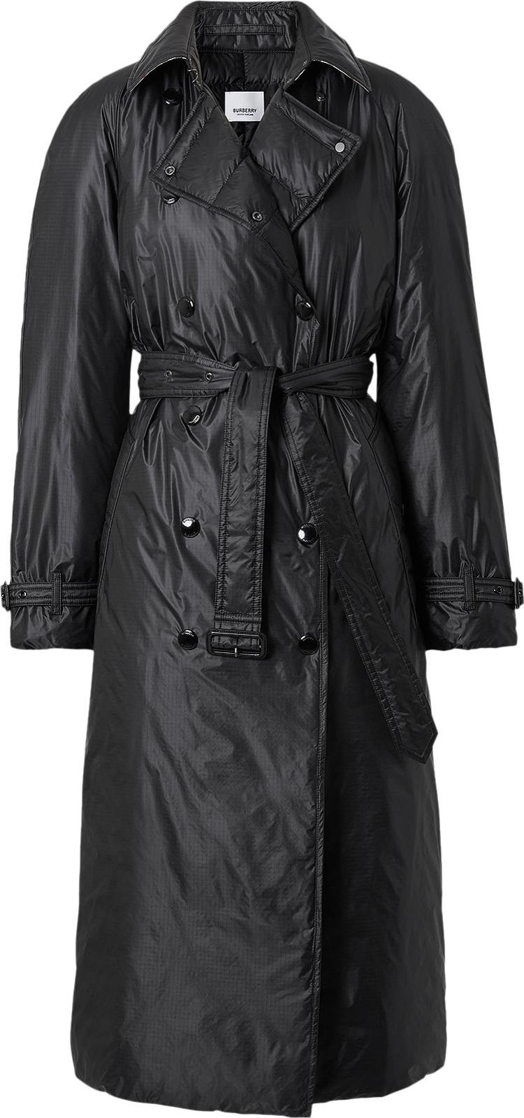Buy Burberry Down-Filled Nylon Trench Coat 'Black' - 80393791 | GOAT