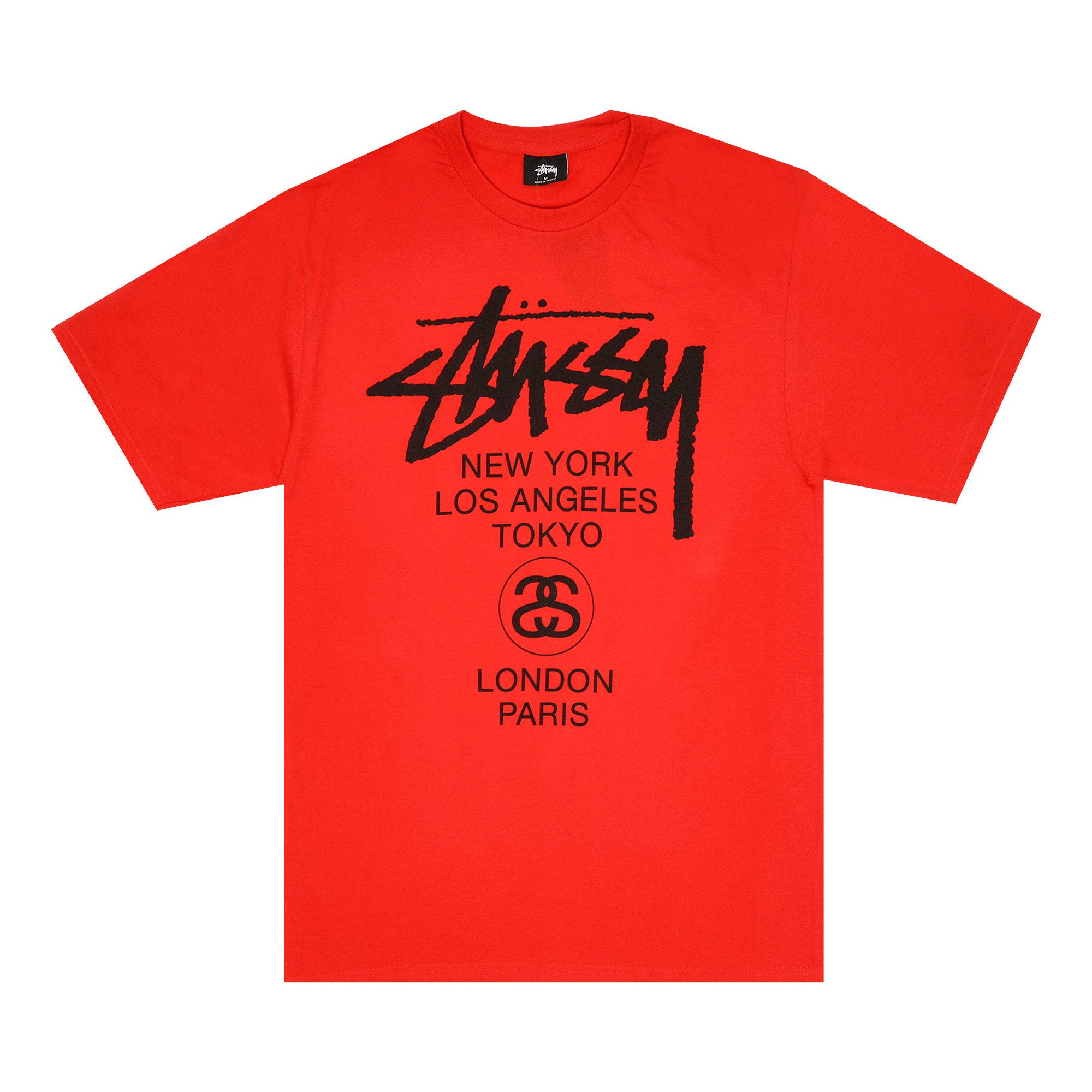 Stussy World Tour Tee Red