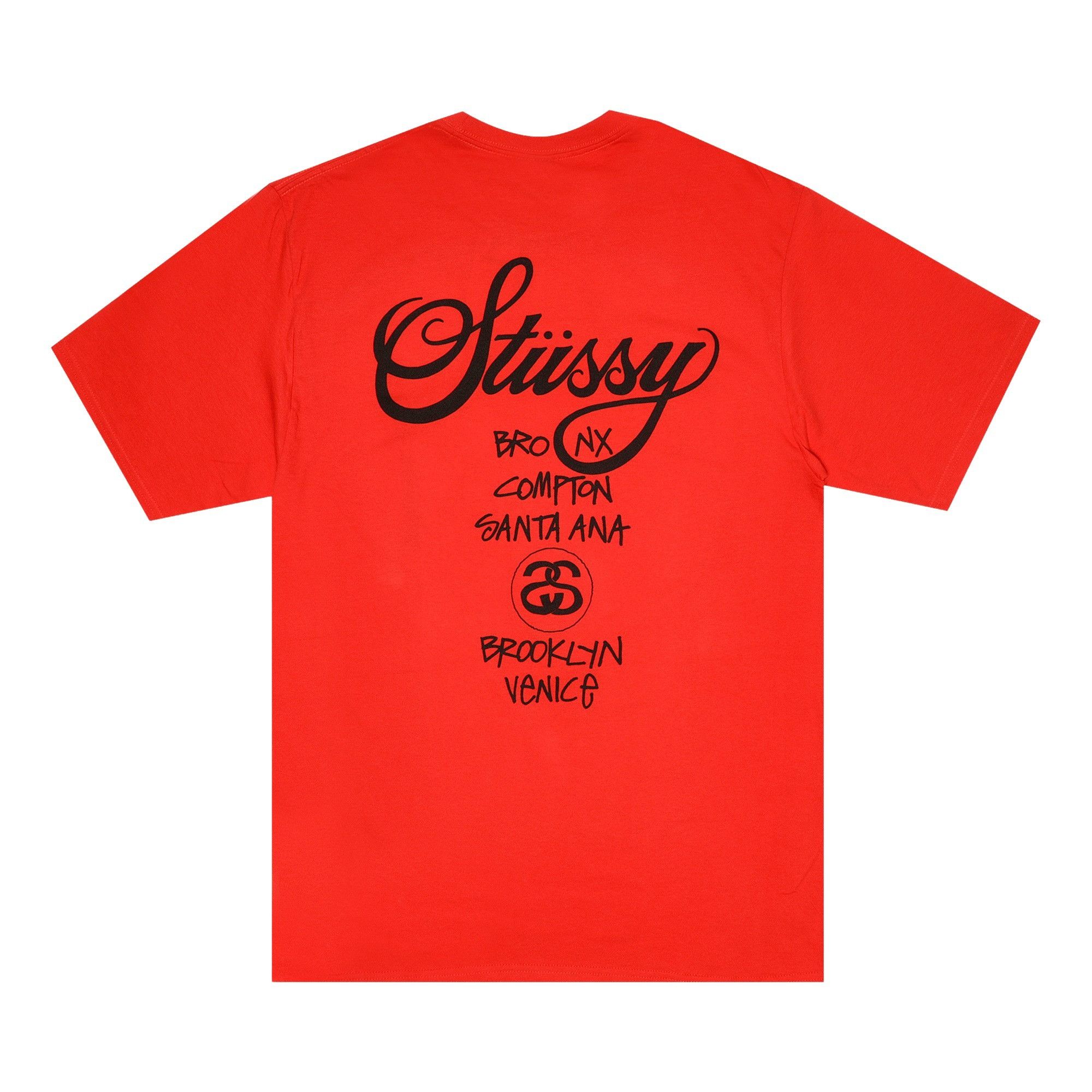 Buy Stussy World Tour Tee 'Red' - 1903688 RED | GOAT CA