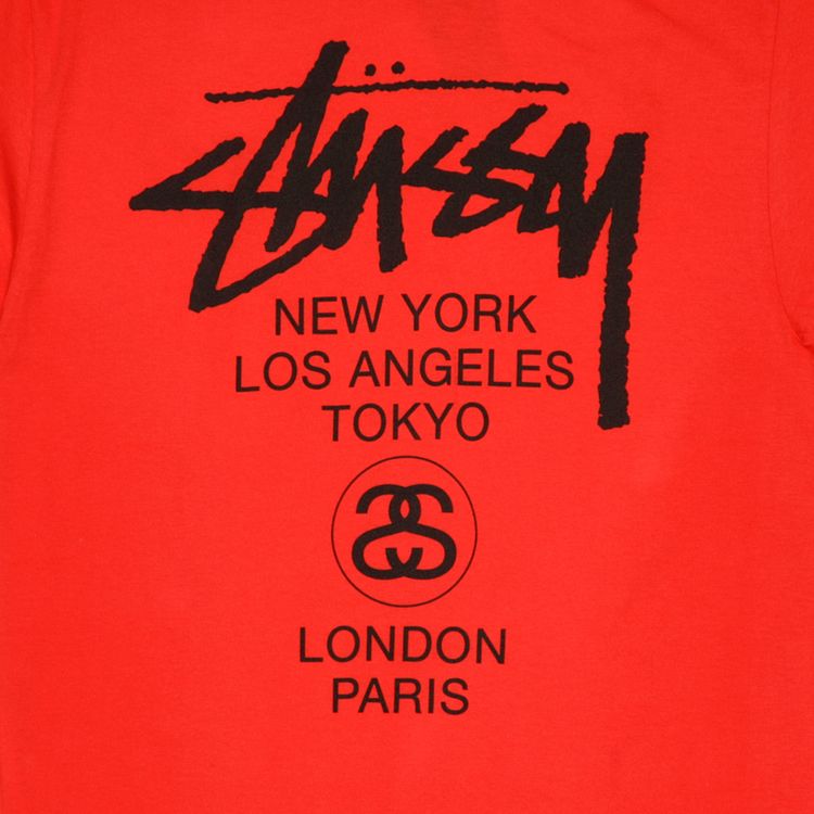Stussy World Tour Tee Red