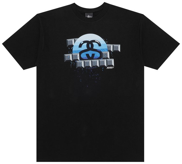 Stussy Mignanelli Logo Tee Black