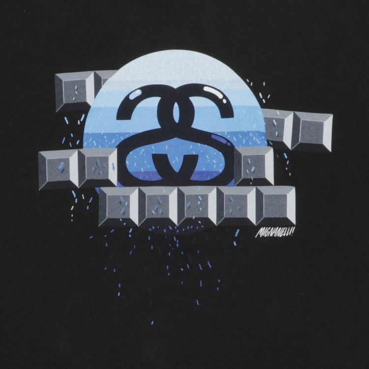 Stussy Mignanelli Logo Tee Black