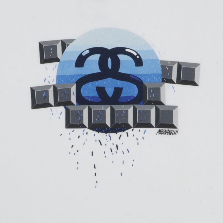 Stussy Mignanelli Logo Tee White