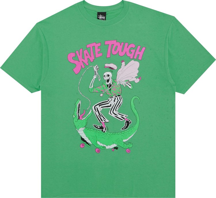 Stussy Skate Skeleton Tee 'Green'