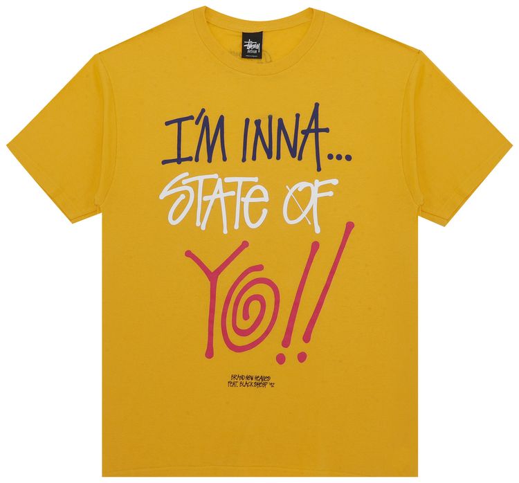 Stussy State Of Yo Tee Yellow