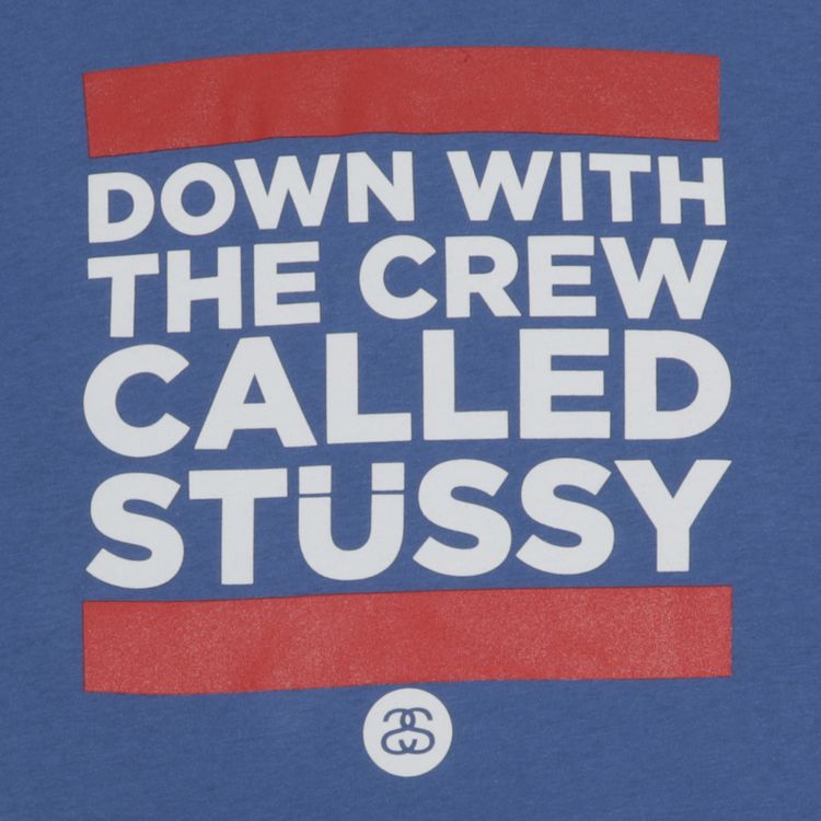 Stussy Down With The Crew Tee Royal Blue