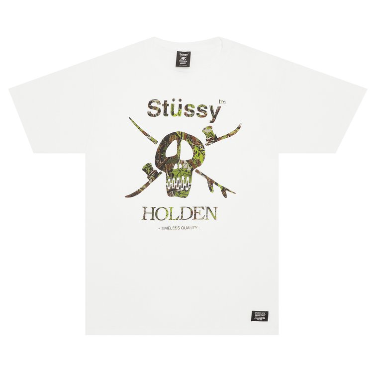 Stussy Camo Snow Skull Tee 'White'