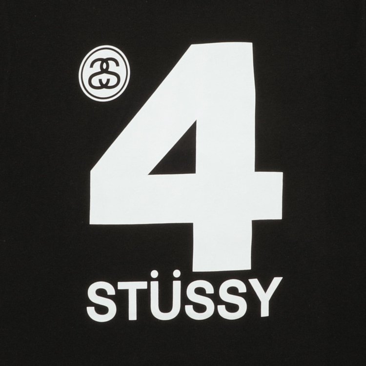 Stussy 4 Stussy Tee Black