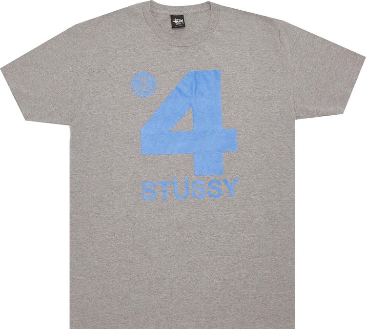 Stussy 4 Stussy Tee Grey