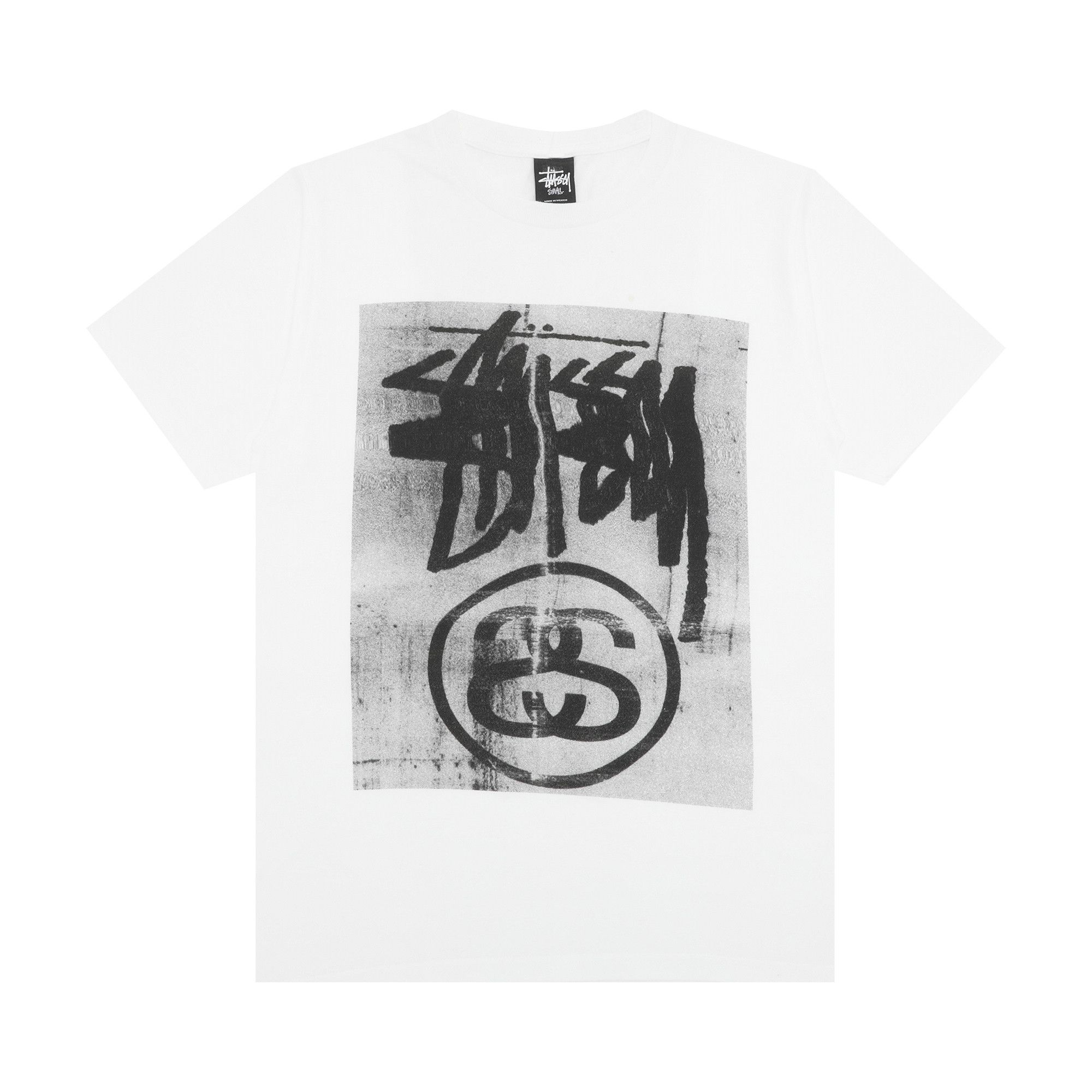 Stussy Stock Link Blur Tee 'White' | GOAT