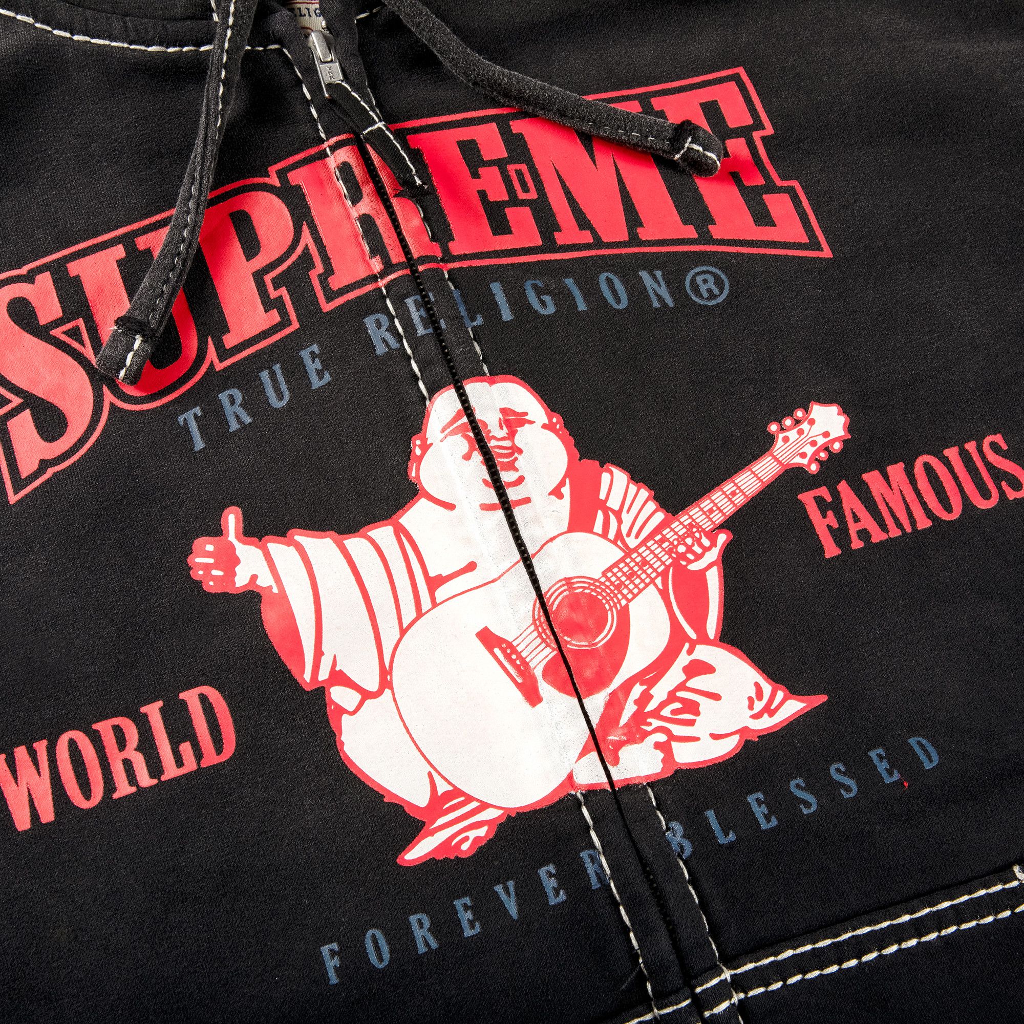 Supreme bless hooded sweatshirt black top