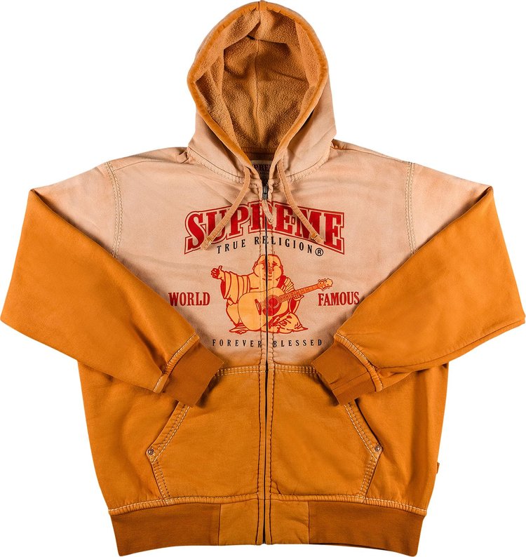 Supreme x True Religion Zip Up Hooded Sweatshirt 'Dusty Orange'