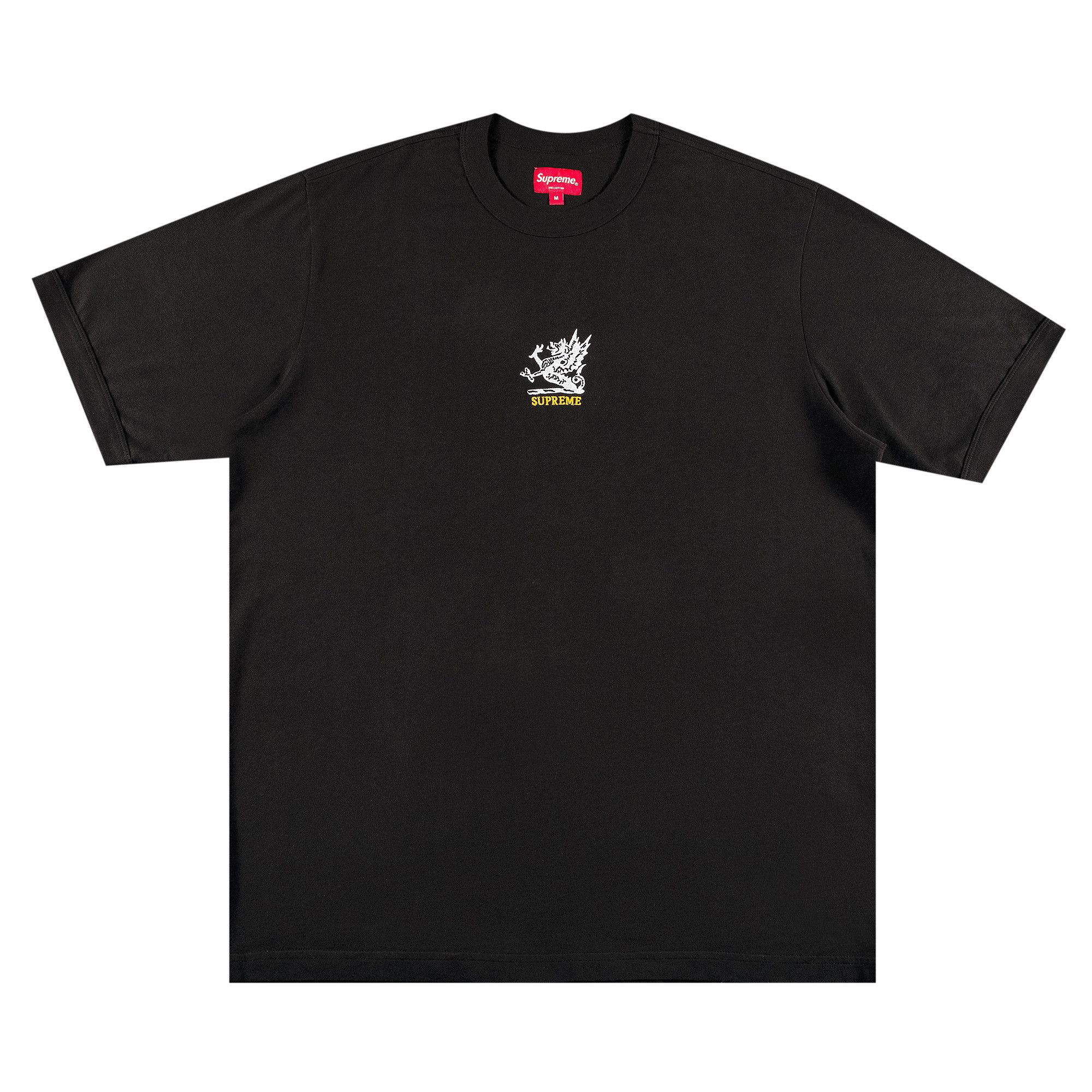 Supreme Dragon Ringer Tee 'Black' | GOAT