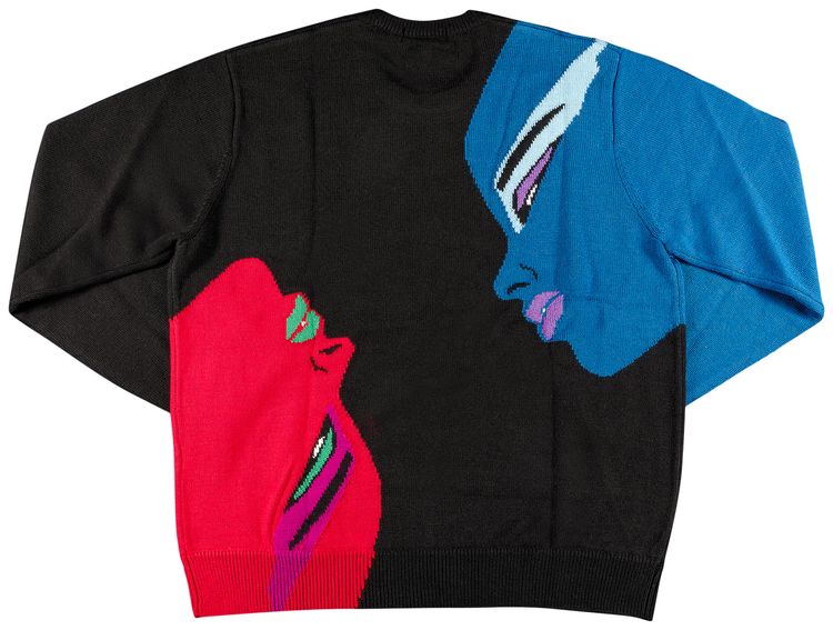Supreme Faces Sweater Black