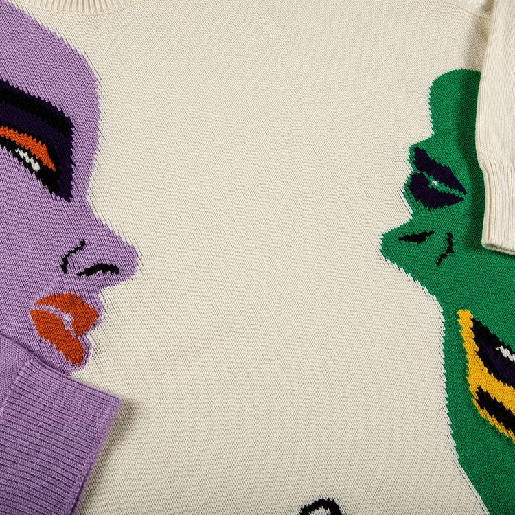 Supreme Faces Sweater Cream