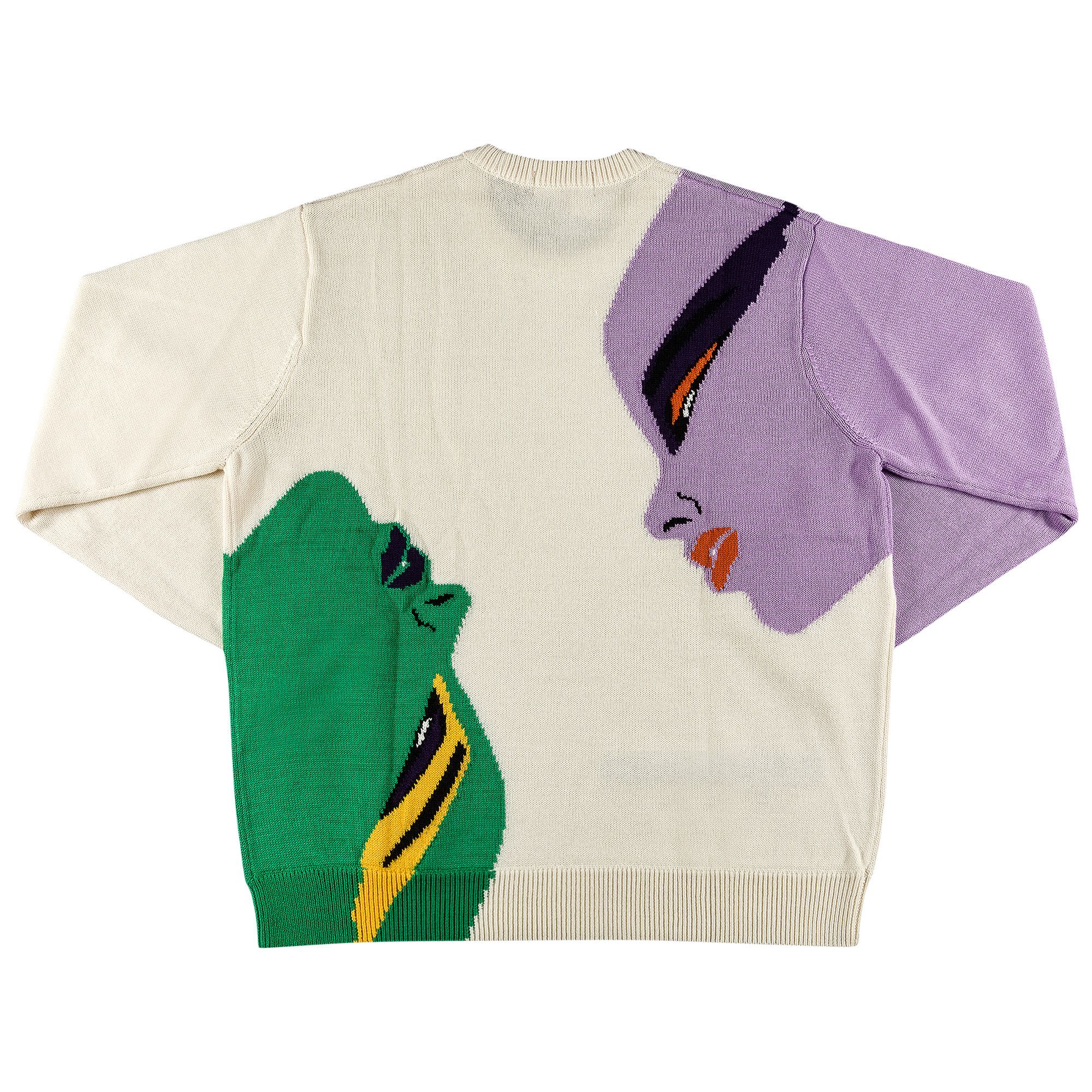 Size xl Supreme Faces Sweater 'Cream'