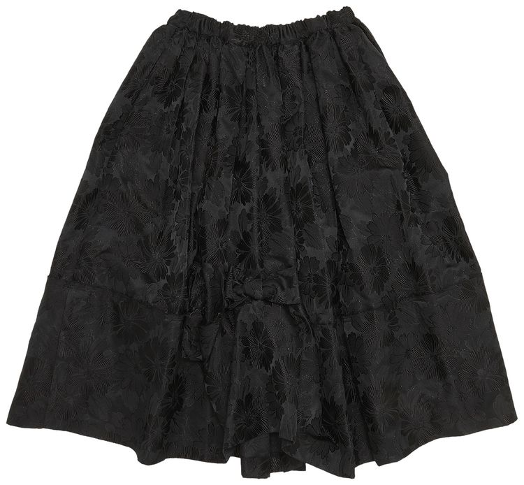Comme des Garcons Jacquard Skirt Black