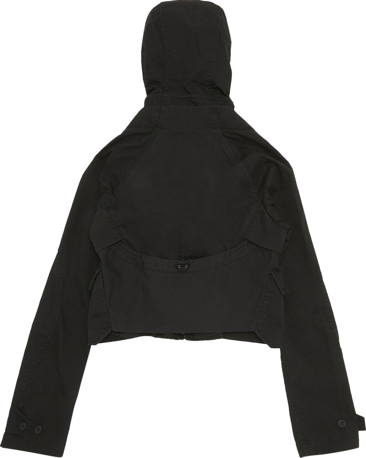 Hyein Seo Cropped Muffler Jacket Black