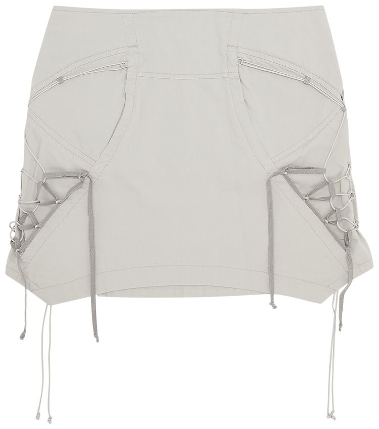 Hyein Seo Laced Mini Skirt Light Grey