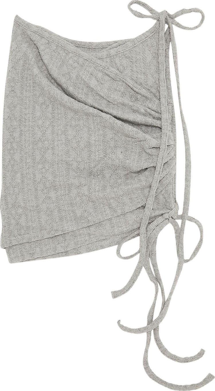 Hyein Seo Wrap Shirring Skirt 'Grey'