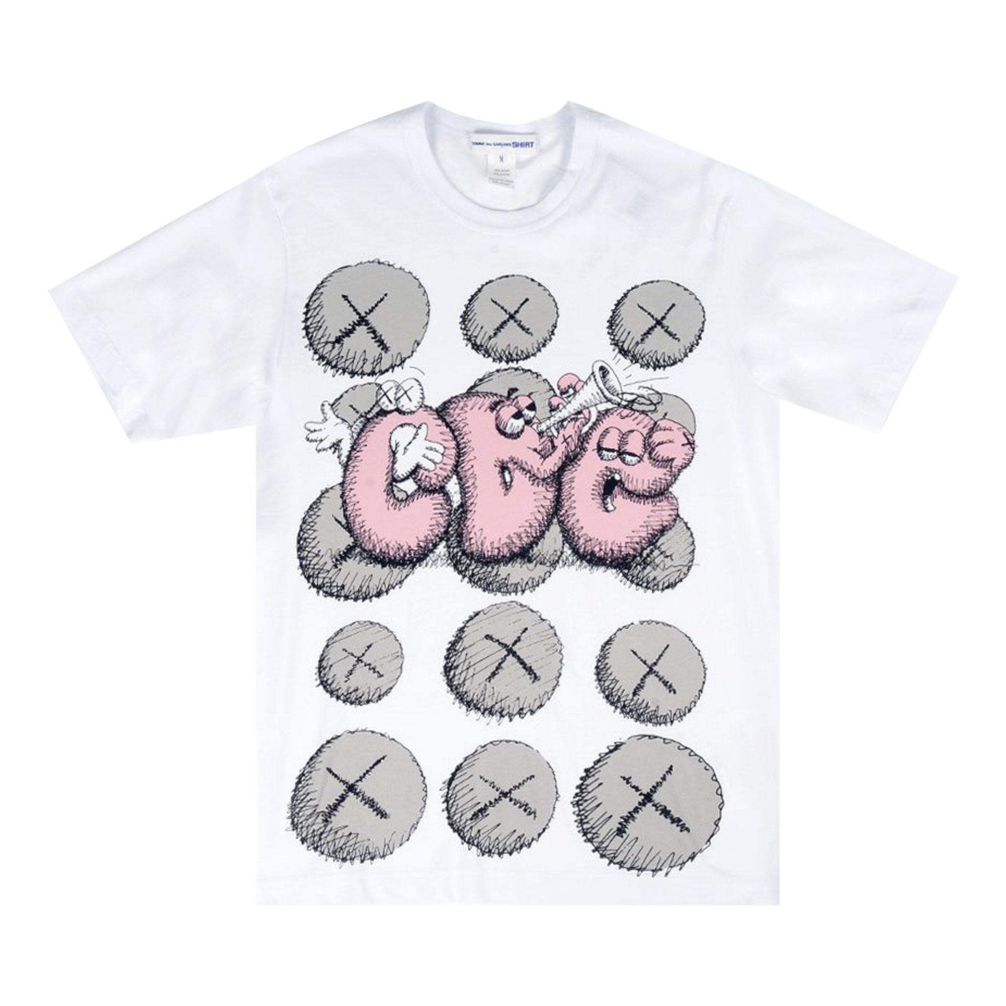 Comme des Garçons SHIRT x KAWS Print T-Shirt 'White' | GOAT